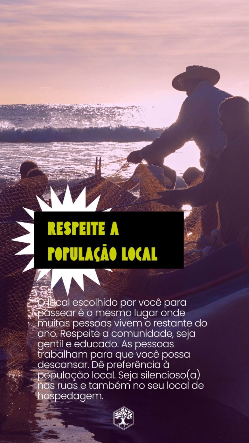 Respeite a população